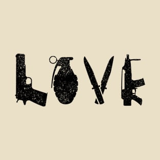 Love Guns T-Shirt Gun Owner T-Shirt