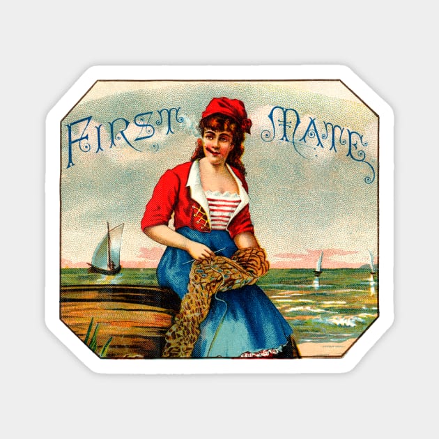 19th C. First Mate Cigars Magnet by historicimage