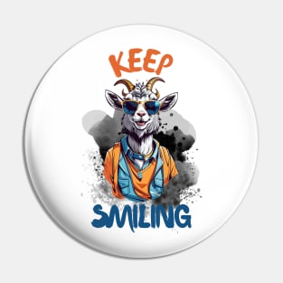 Keep Smiling Pin