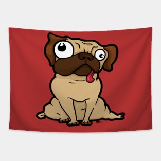 Dopey Pug Tapestry