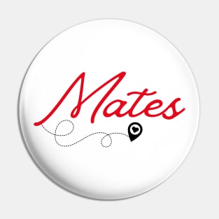 Travel lover Matching Couples Love - Mates Pin