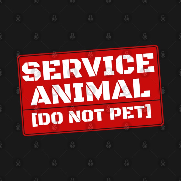 Service Animal Do Not Pet by denkanysti