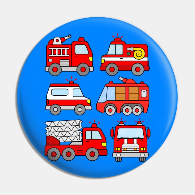 Kids Fire Truck Design Firefighter Fire Engines Pin by samshirts