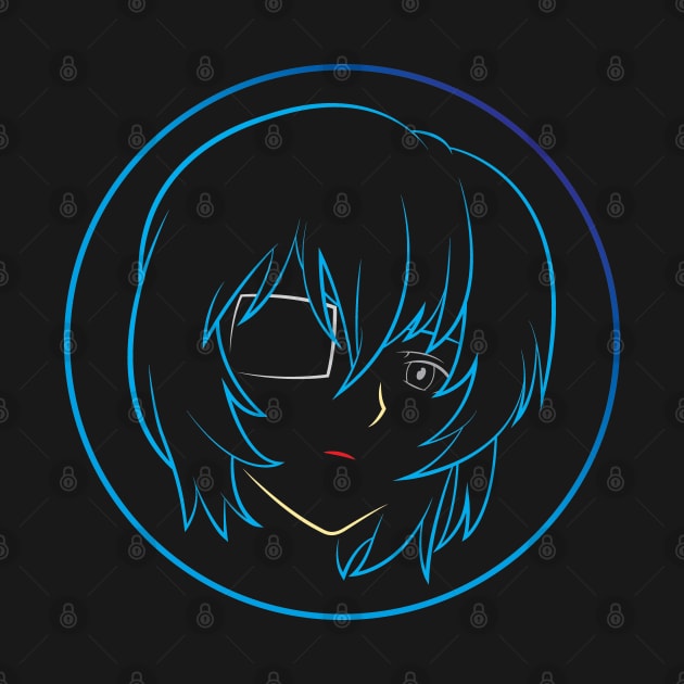 Rei Ayanami's Face - 06B by SanTees