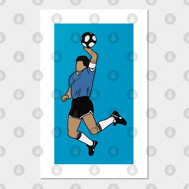Maradona Hand Of God Diego Maradona Posters And Art Prints Teepublic
