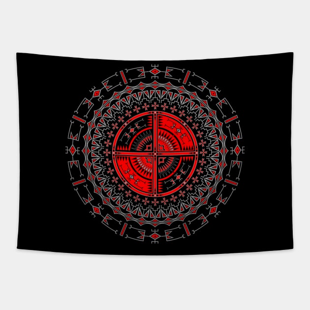 The Storm (Red) Tapestry by melvinwareagle