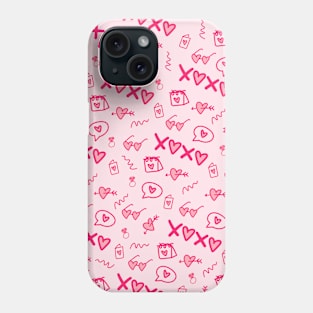 Love Hearts Design Phone Case