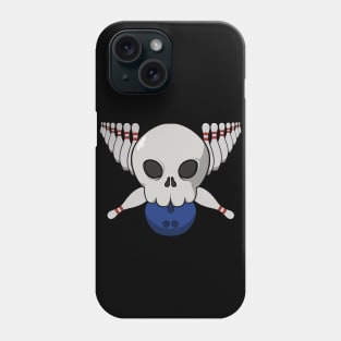 Bowling crew Jolly Roger pirate flag (no caption) Phone Case