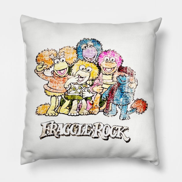 Vintage Fraggle Rock Pillow by Maréee Noiree