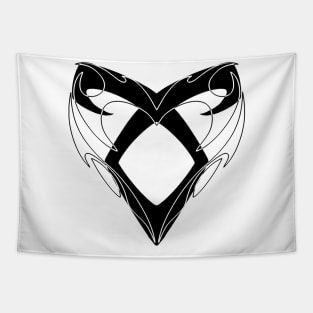 Shadowhunters rune - Angelic power rune solid and heart silhouette | Malec | Mundane | Parabatai | Alec, Magnus, Clary, Jace, Izzy Tapestry