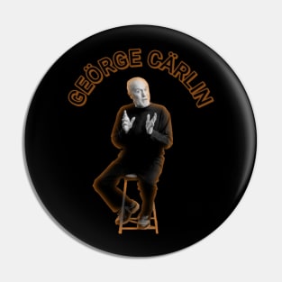 George Carlin Back in action Pin