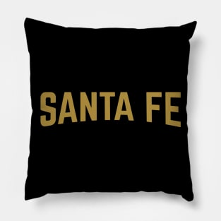 Santa Fe City Typography Pillow