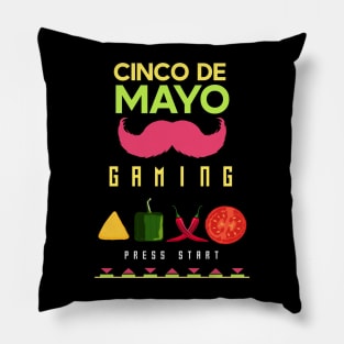 Cinco de mayo gaming fiesta Pillow