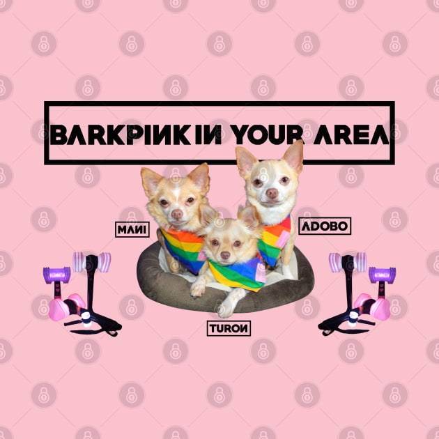 BarkPink Rainbow Bandana with Lightsticks by BarkPink