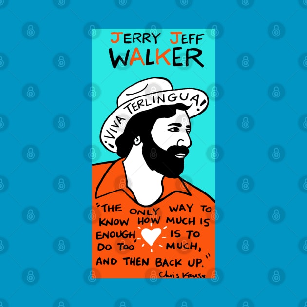 Jerry Jeff Walker by krusefolkart