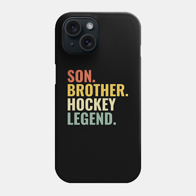 Son Brother Hockey Legend Phone Case by tobzz