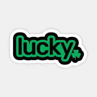 Lucky 4 Leaf Clover St Patricks Day Gift Magnet