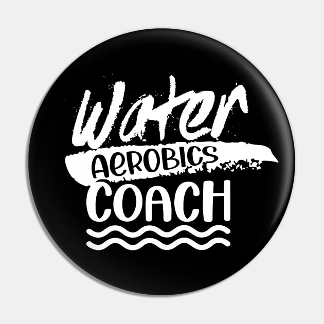 Water Aerobics Coach Instructor Aqua Hobby Pin by LEGO