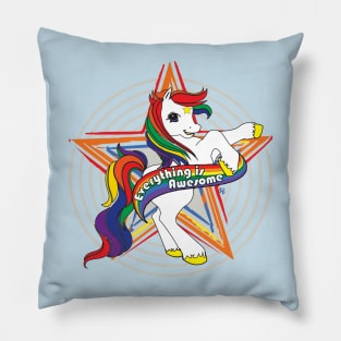 Colorful Awesome Pony Pillow