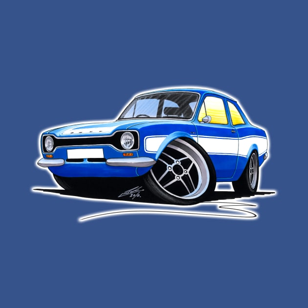 Ford Escort (Mk1) RS2000 Blue by y30man5