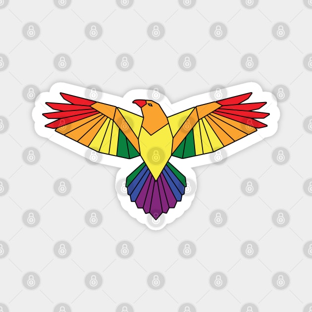 Bird of Pride Magnet by JHughesArt