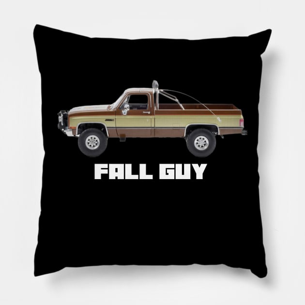 FALL GUY TRUCK T-SHIRT Pillow by Cult Classics