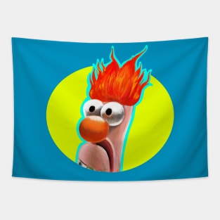 Beaker The Muppets Fan Art Illustration Tapestry