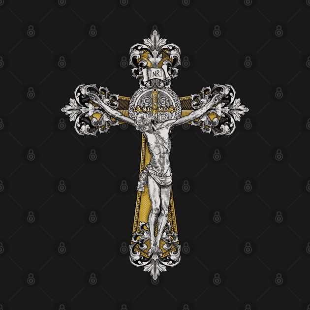 St Benedict Cross Crucifix by Beltschazar