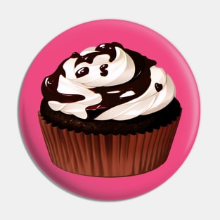 Yummy Chocolate Cupcake Pin