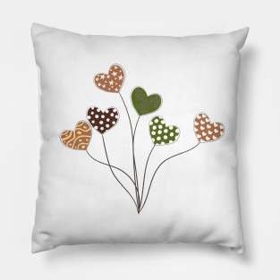 Heart Balloons Pillow