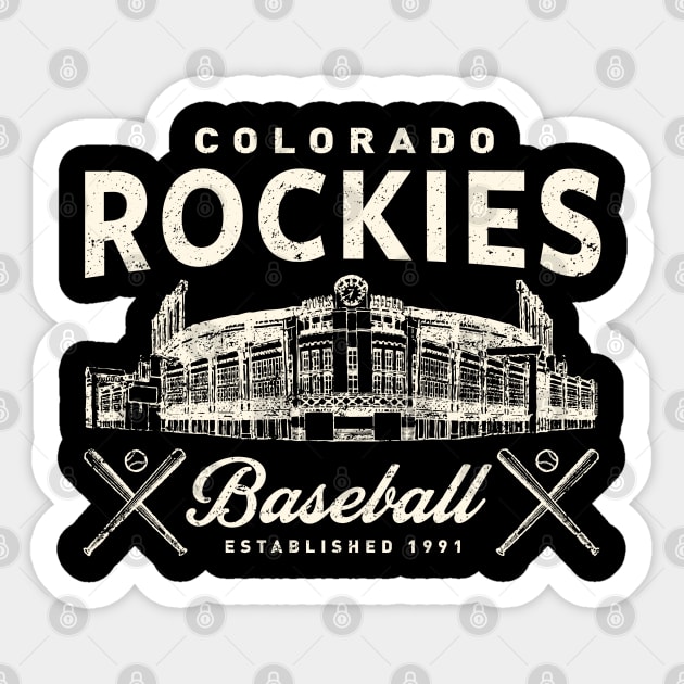 Colorado Rockies Coors Field Stadium By Buck Tee T-shirt