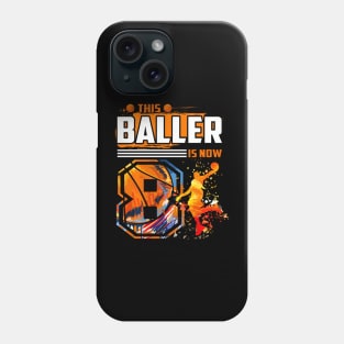 This Baller Is Now 8 Cool Basketball 8Th Birthday 8 Yrs Old Phone Case