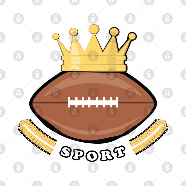 Sports King - American Football by DesignWood-Sport
