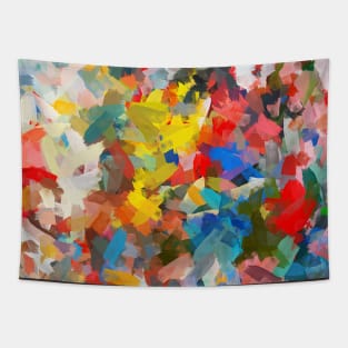 Color Forest Abstract Painting Tapestry