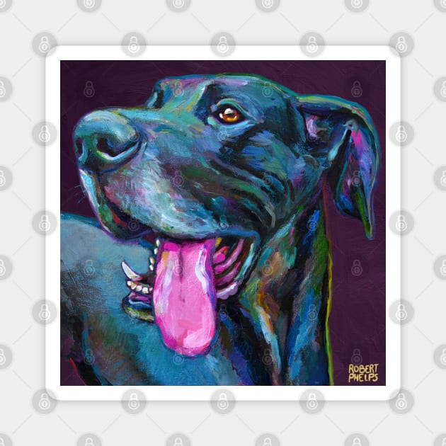 Ichabod Dane the GREAT DANE Magnet by RobertPhelpsArt