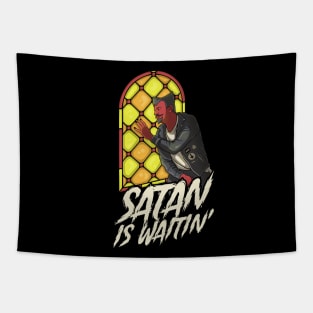 Satan Is Waitin' Tapestry