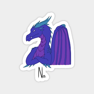 No Dragon (Indigo) Magnet