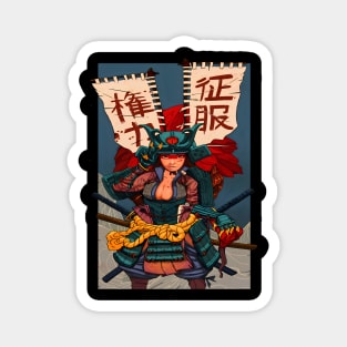 Samurai Chillhop Magnet