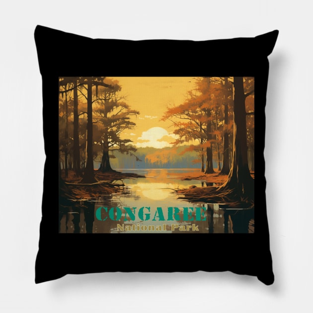 Congaree National Park Pillow by Ross Holbrook