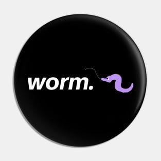 purple worm on a string. Pin