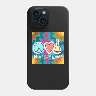 Tie-Dye Peace Love Handbells Phone Case