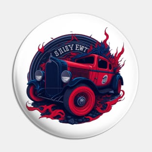 Stylized vintage car. Ford 1920 Pin