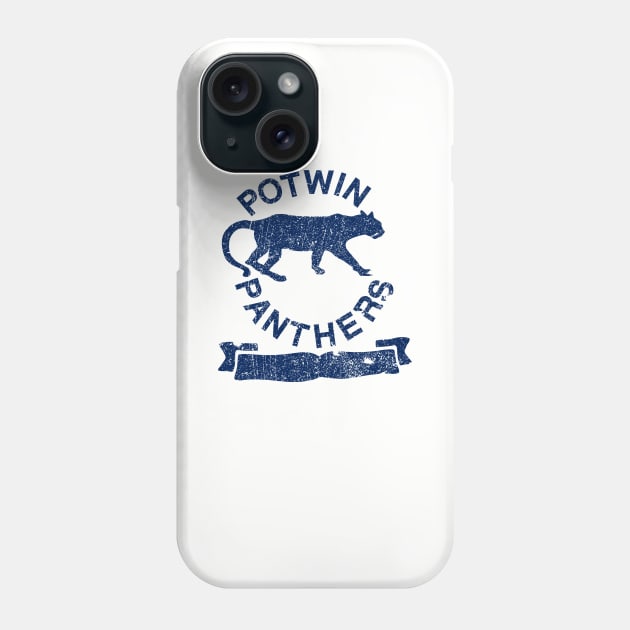 Potwin Panthers Navy Logo Phone Case by TopCityMotherland