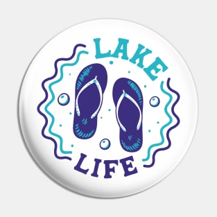 Lake Life // Fun Summer Flip Flop Badge Pin