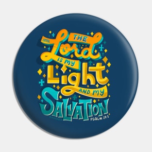 Lord Light Salvation Psalm 27:1 Bible Verse Christian Belief Pin