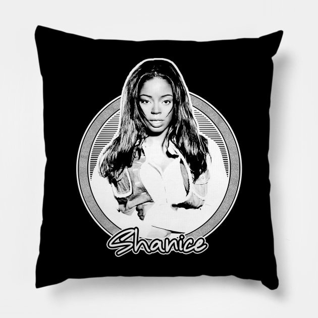 Shanice /// 90s Retro Soul Fan Design Pillow by DankFutura