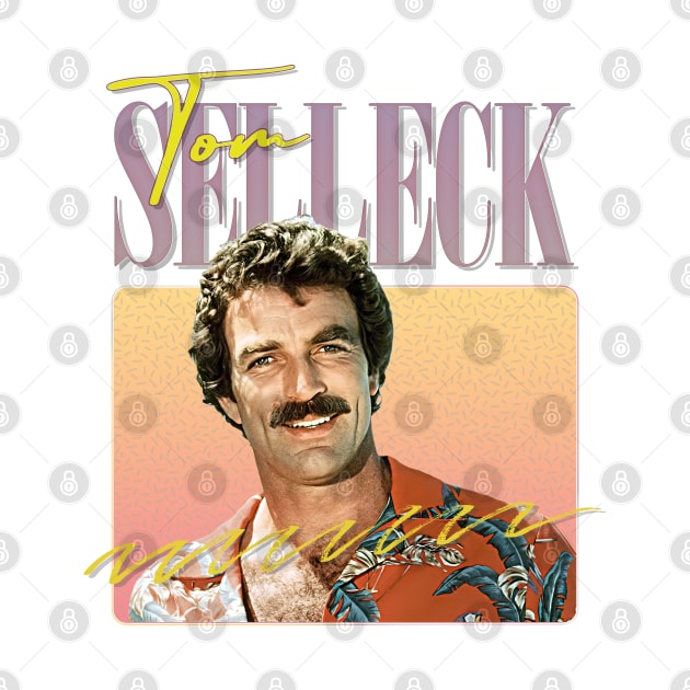 Tom Selleck - 80s Aesthetic Design by DankFutura