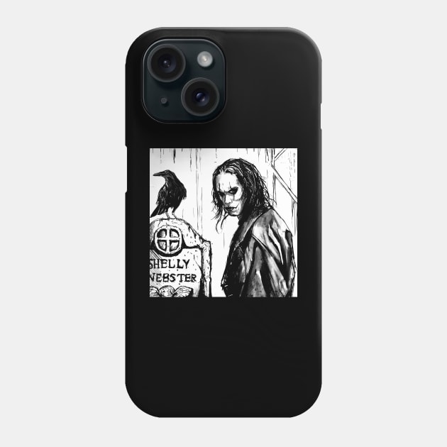 The Crow Phone Case by Art Of Lunatik