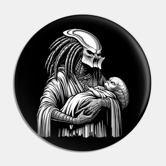 Alien vs. Predator Parody Pin by nerd.collect