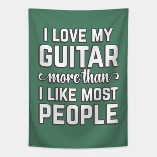 I Love My Guitar Tapestry